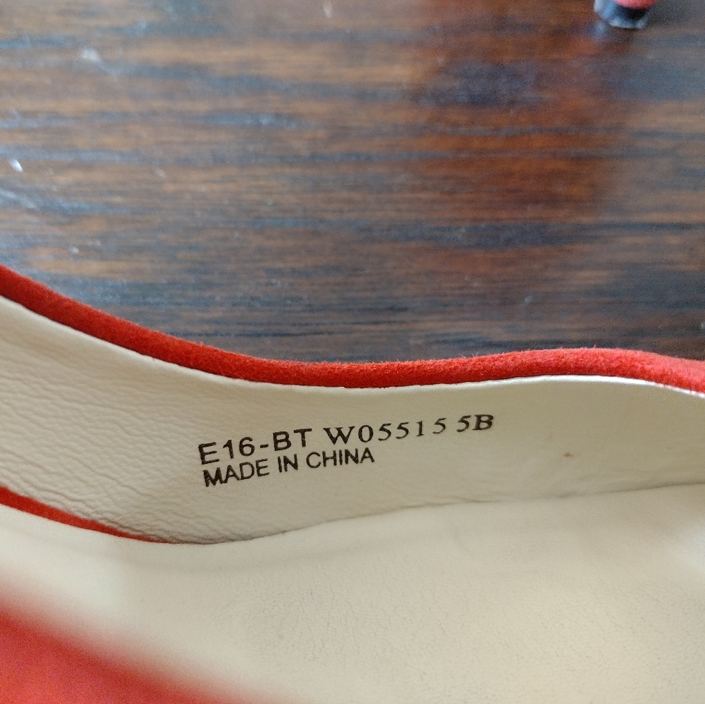 Cole Haan Red Suede Heels - Picture 8 of 10